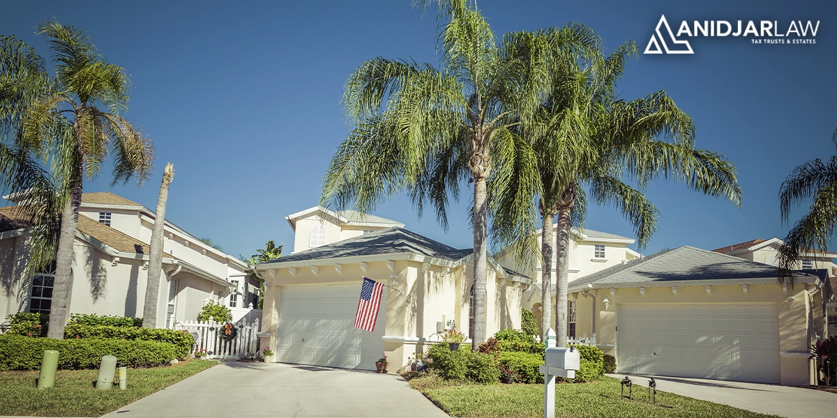 Florida residential home protected by homestead law