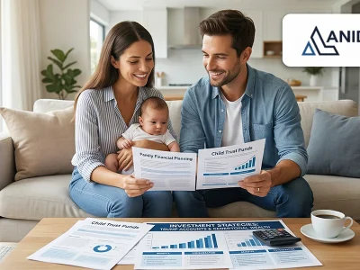 Happy family reviewing financial planning documents for the Trump Accounts Contribution Pilot Program - AnidjarLaw