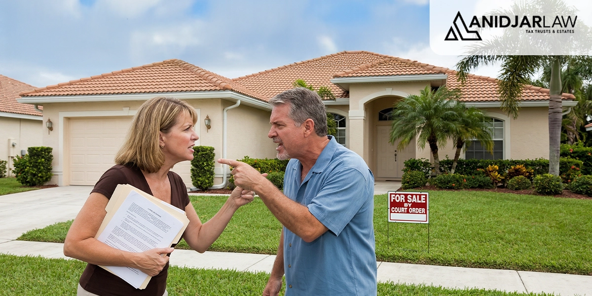 Florida partition action dispute between co-owners over property ownership