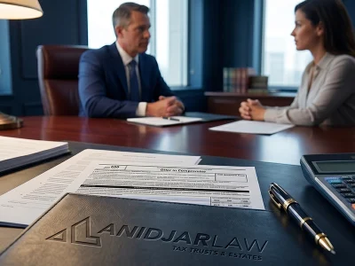 IRS Form 656 Offer in Compromise document on a tax resolution lawyer's desk